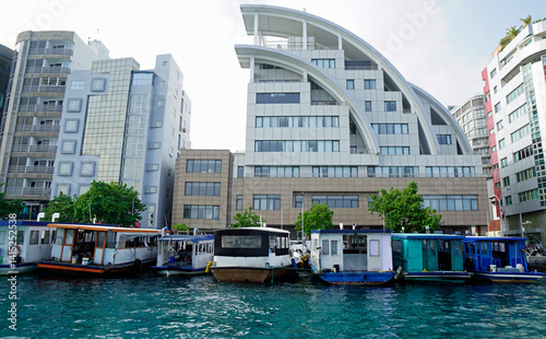 male harbor on the maldives