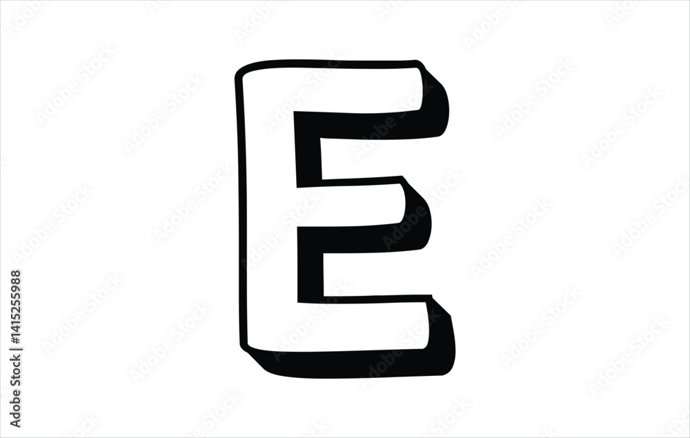 Fototapeta premium Elegant Letter E logo Vector Template Initial Letter E Logo Design Vector Template. Creative And Modern E logo
