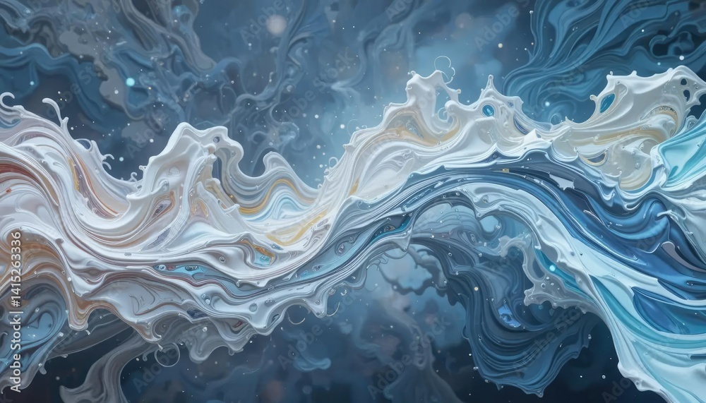 Obraz premium blue water background