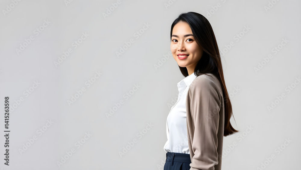 Confident Young Businesswoman Portrait Clean & Modern Confident Young Businesswoman Portrait Clean & Modern