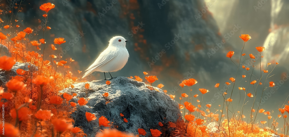 At the edge of the world. surreal mystical fantasy artwork