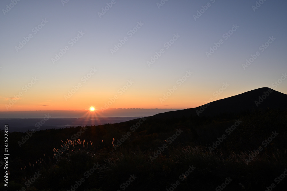 Zao mountain ridge, Miyagi, Yamagata, Japan