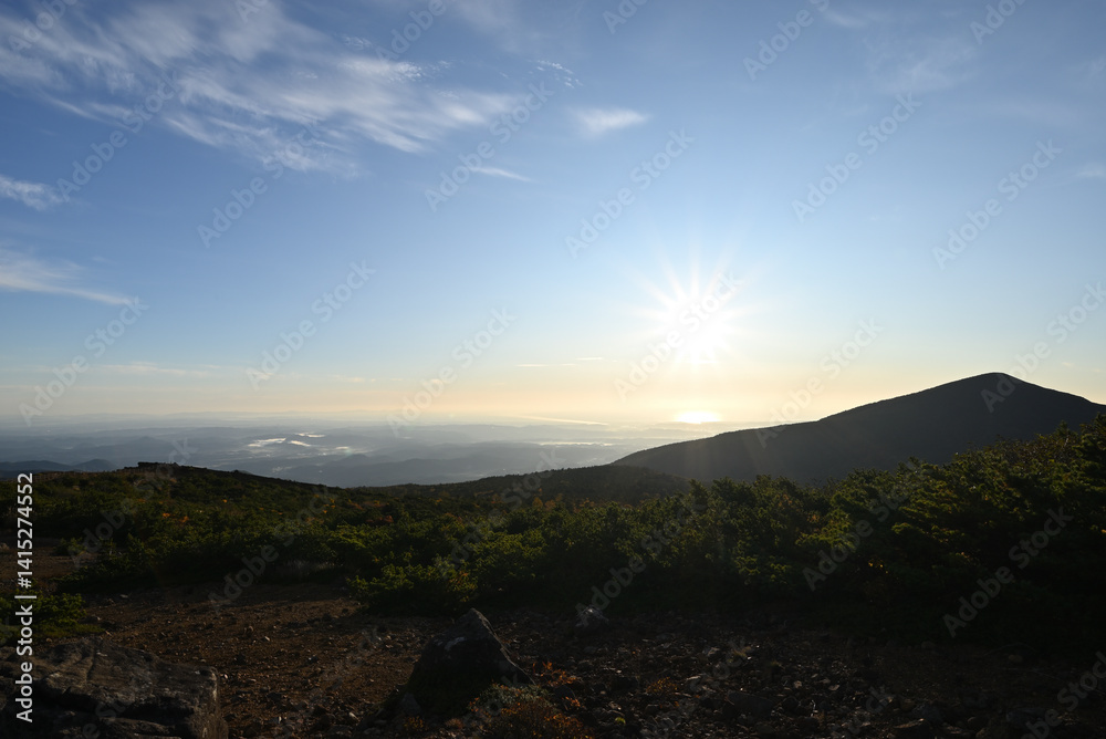 Zao mountain ridge, Miyagi, Yamagata, Japan