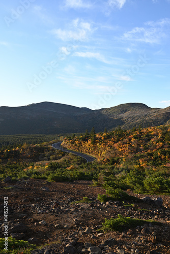 Zao mountain ridge, Miyagi, Yamagata, Japan