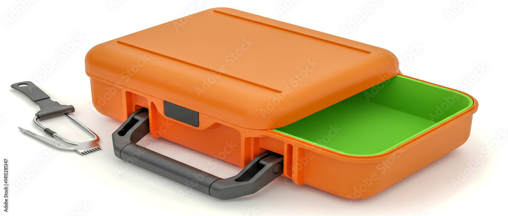 Case should have a small latch on the front for secure closure and a sturdy handle on the side for easy carrying Case should have a small latch on the front for secure closure and a sturdy handle on the side for easy carrying