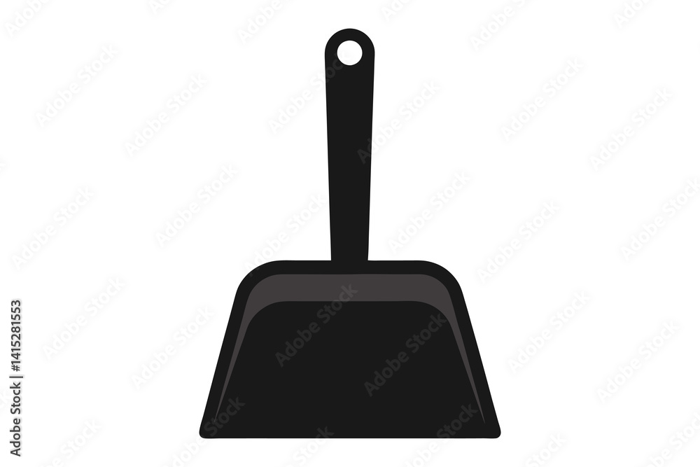 dustpan silhouette vector illustration dustpan silhouette vector illustration