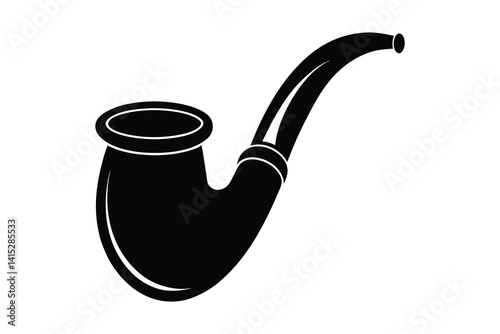 Smoking pipe icon vector illustration isolated on white background