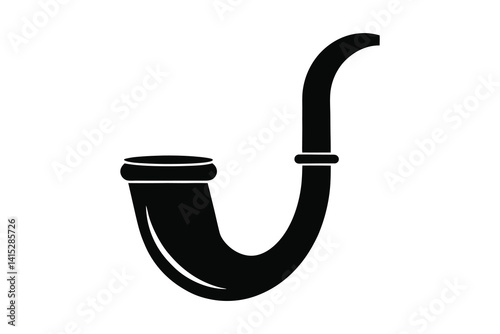 Smoking pipe icon vector illustration isolated on white background