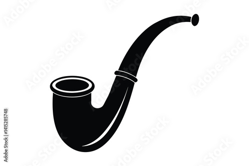 Smoking pipe icon vector illustration isolated on white background