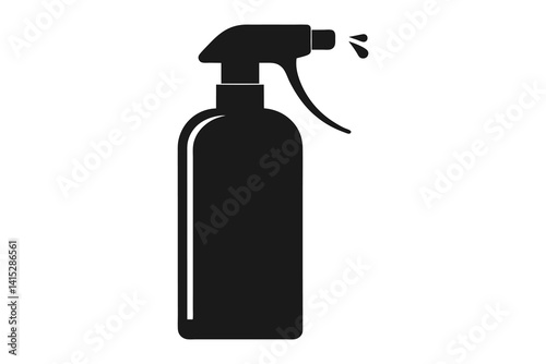 Spray Bottle silhouette vector illustration