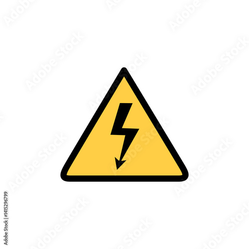 Free Download Lightning bolt icon set. Flash electric symbol. Thunderbolt flat style sign with transparent background PNG, Sign triangular high voltage on transparent background. - GFXLoad