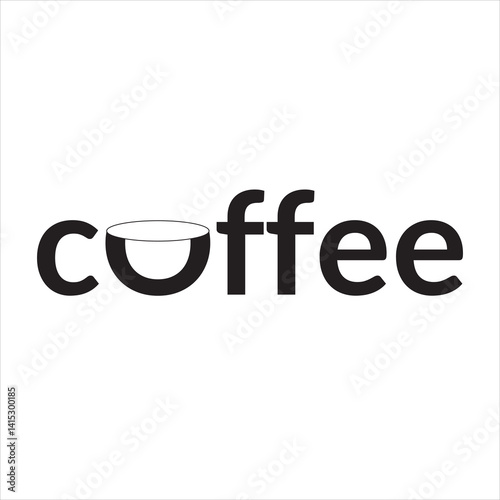 Coffee cup icon. Coffee shop sign. Vector illustration.