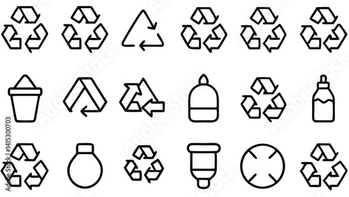 This set features a collection of business design vector icons and symbols, including a diamond shape and arrow sign for web or internet use