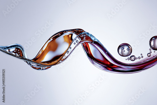 macro photography capturing moment diverse fluid streams unite creating marbled patterns with suspended micro-bubbles adding texture