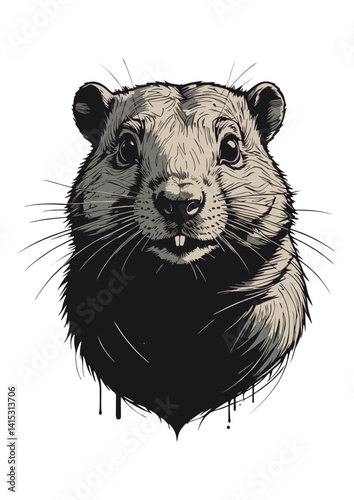 Gopher Portrait Clipart