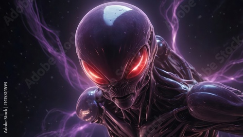 alien planet in space