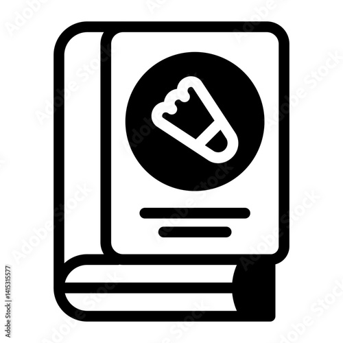 This Badminton Book icon is suitable for Badminton, Sport, etc