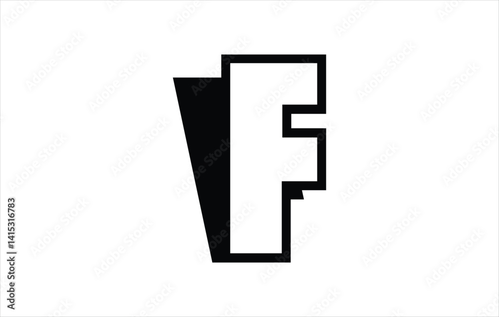 Obraz premium Elegant Letter F logo Vector Template Initial Letter F Logo Design Vector Template. Creative And Modern F logo