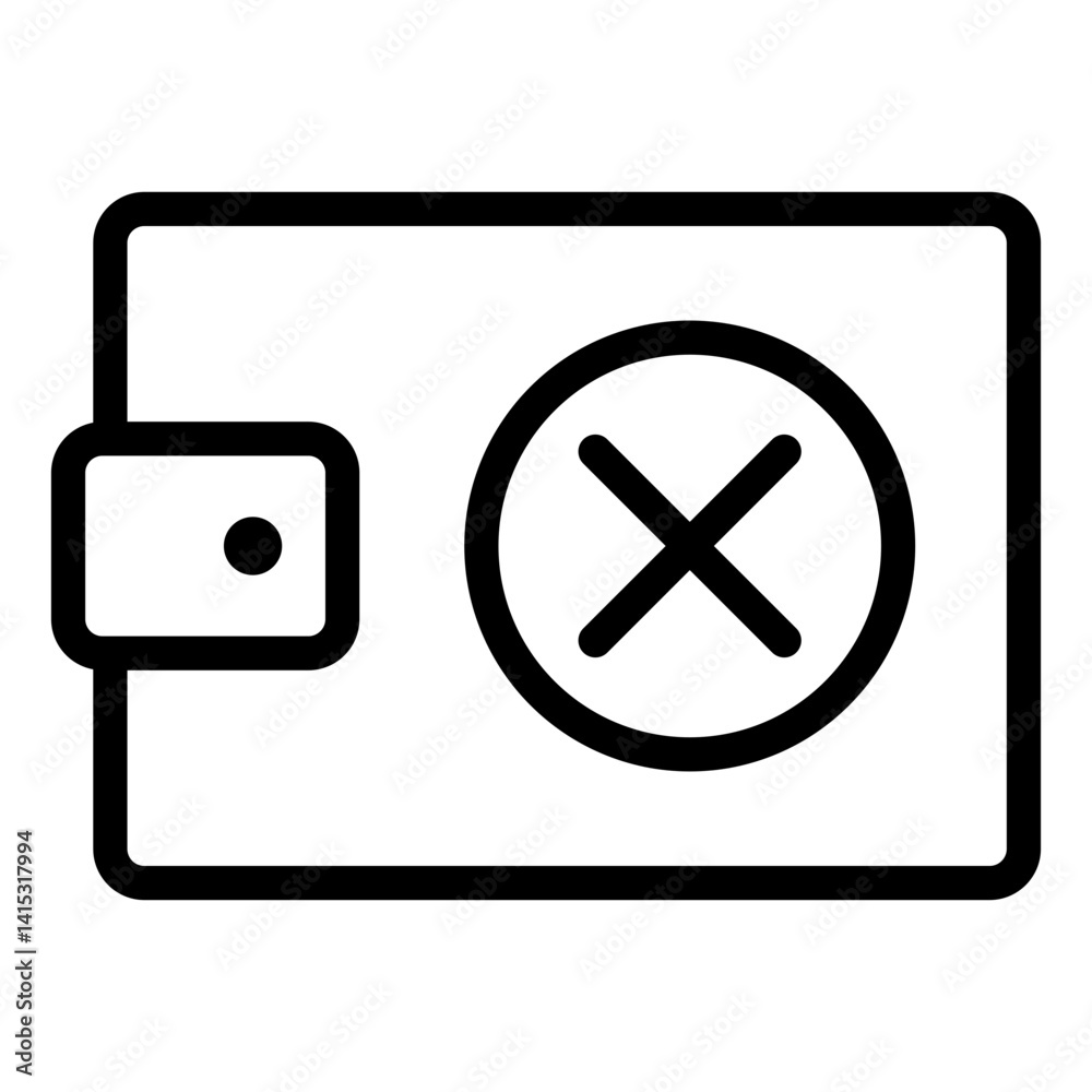 Obraz premium wallet icon