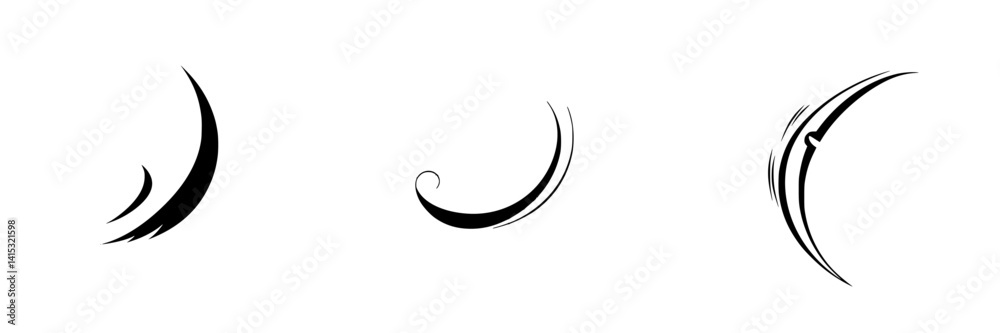 Abstract vector illustration of dynamic lines and shapes for design and decoration purposes Abstract vector illustration of dynamic lines and shapes for design and decoration purposes