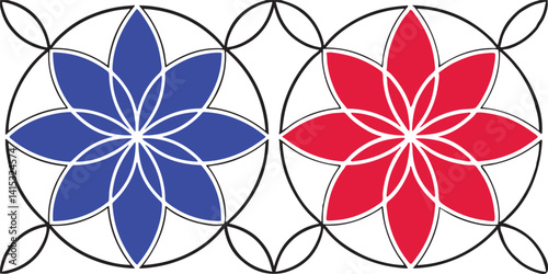 Abstract Flower Shape
