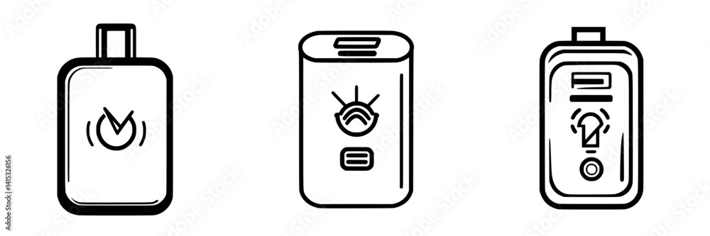 Vector illustration of modern electronic devices for various applications and uses in daily life Vector illustration of modern electronic devices for various applications and uses in daily life