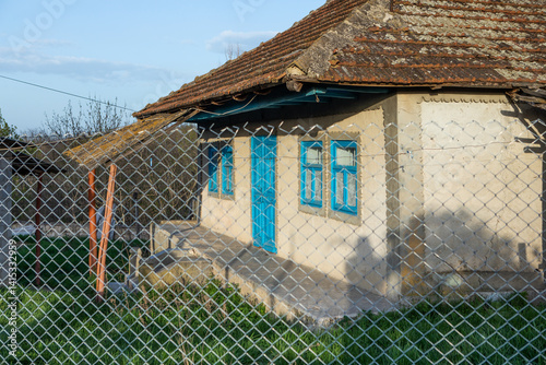 Beautiful rural landscape from the Republic of Moldova. Village life in spring.
