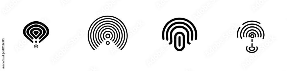 Creative vector illustration icons representing various abstract shapes and forms for modern design applications Creative vector illustration icons representing various abstract shapes and forms for modern design applications