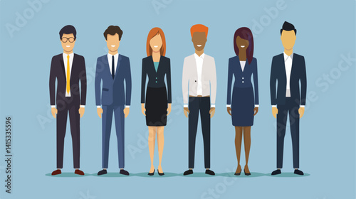 Modern Human Resources Digital Design Vector Illustration for Professionals