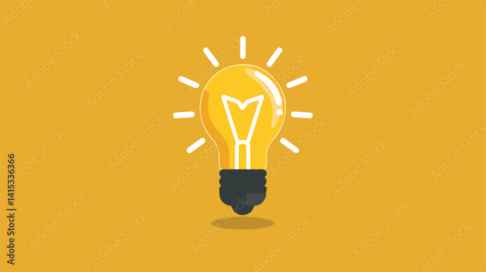 Creative Light Bulb Design Vector Illustration for Projects and Presentations Creative Light Bulb Design Vector Illustration for Projects and Presentations