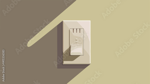Modern and Stylish Light Switch Design Vector Illustration in Vector Style