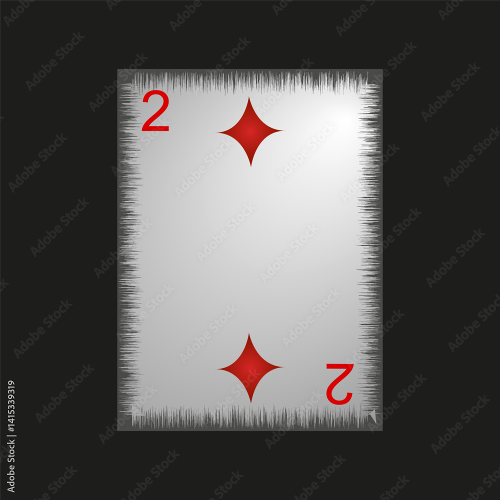 Obraz premium Unusual playing cards on a black background
