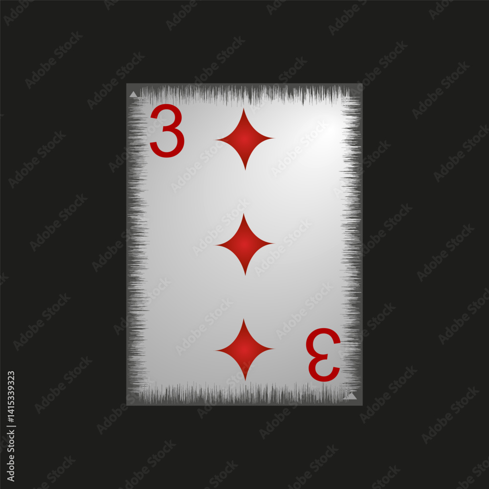 Obraz premium Unusual playing cards on a black background