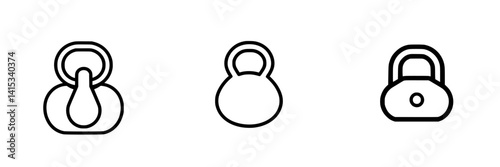 Vector illustration of three different padlock designs showcasing security symbols in a minimalist style