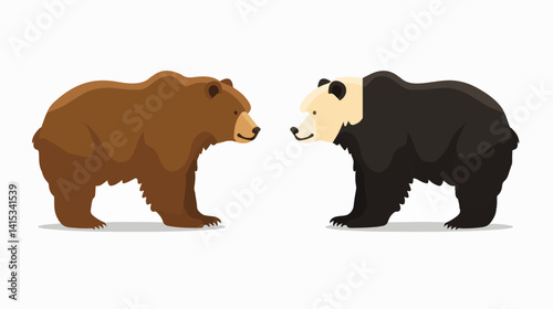 Bear Design Over White Background Vector Illustration