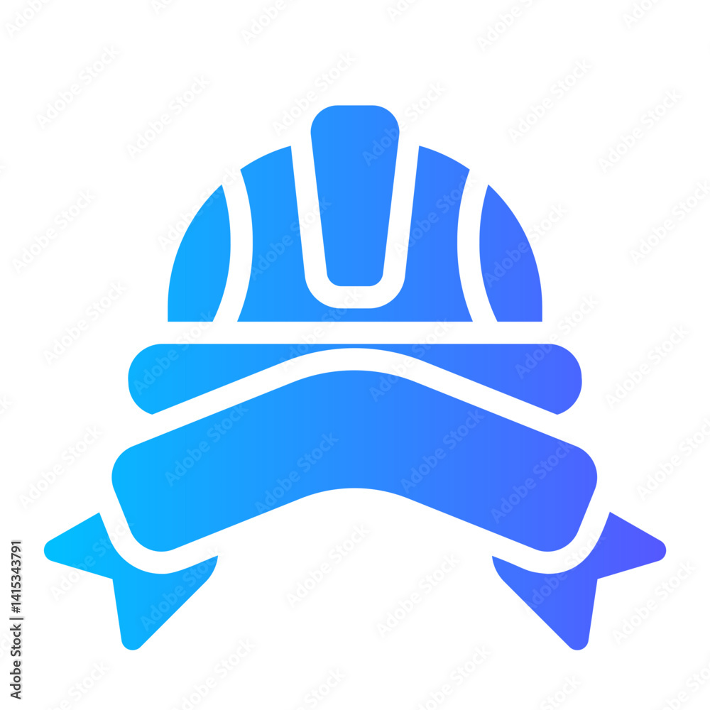 Fototapeta premium construction safety helmet icon