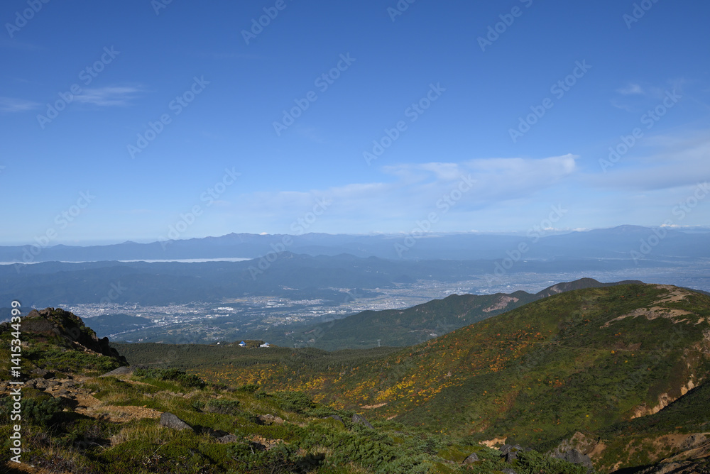 Zao mountain ridge, Miyagi, Yamagata, Japan
