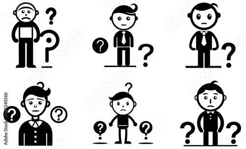 Cartoon characters expressing uncertainty and confusion.