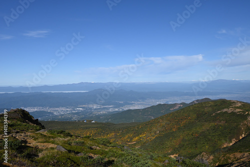 Obraz na płótnie Zao mountain ridge, Miyagi, Yamagata, Japan w salonie