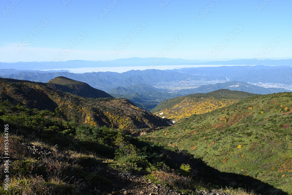 Zao mountain ridge, Miyagi, Yamagata, Japan
