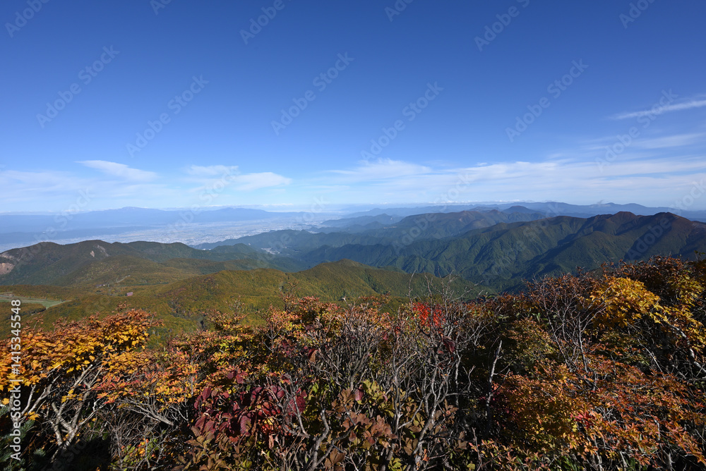 Zao mountain ridge, Miyagi, Yamagata, Japan