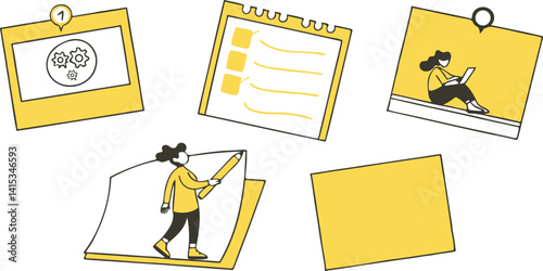 Yellow note icon 