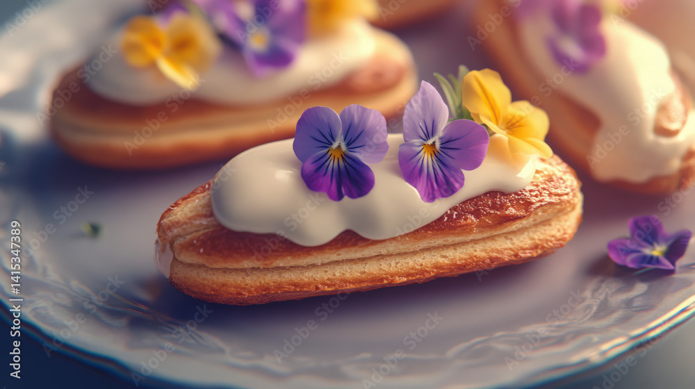 mini eclairs filled with vanilla bean cream mini eclairs filled with vanilla bean cream