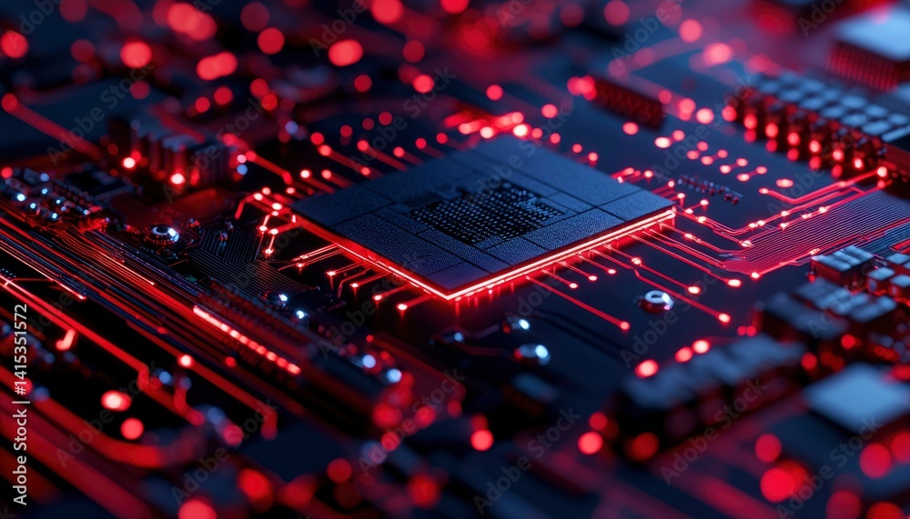 Illuminated Circuit Board with Processor Illuminated Circuit Board with Processor