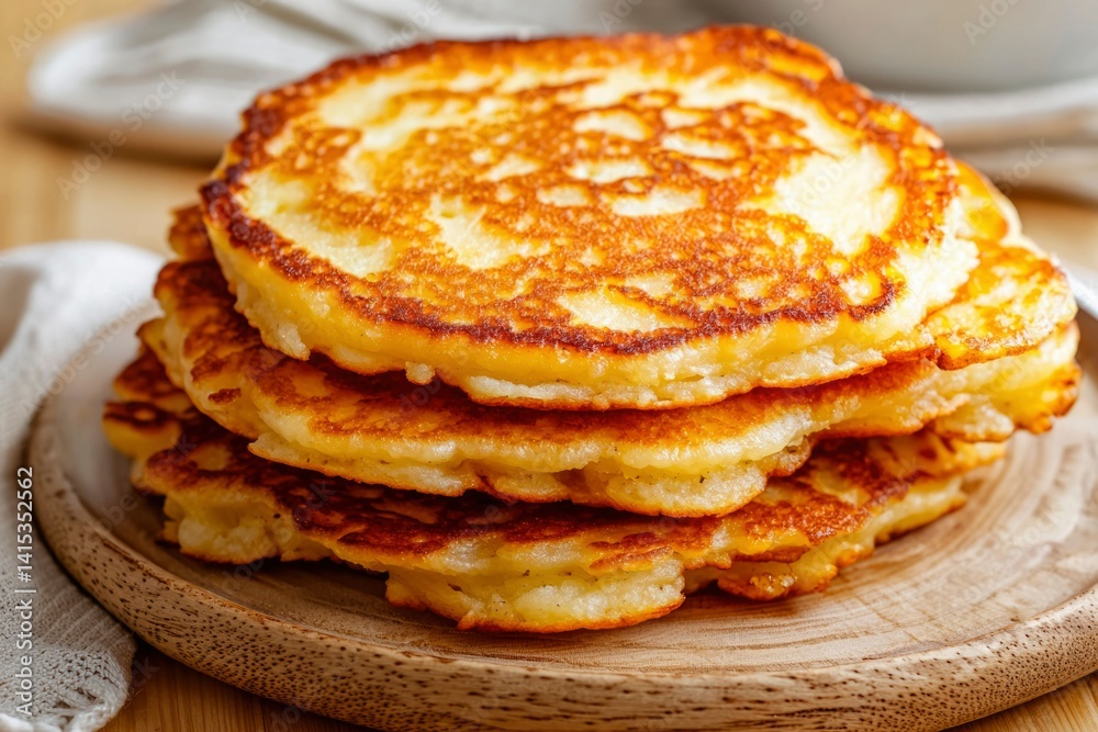 Golden pancakes stack Golden pancakes stack