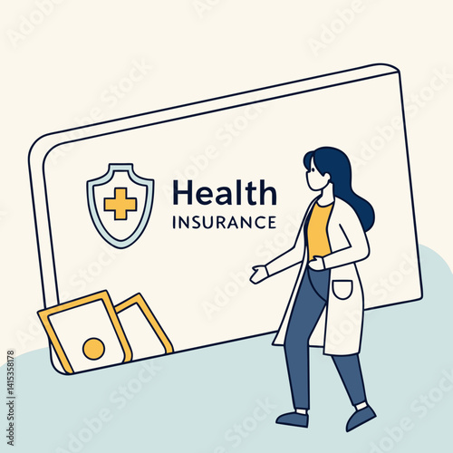 Healthcare Professional Presenting Health Insurance Benefits And Coverage Options Concept