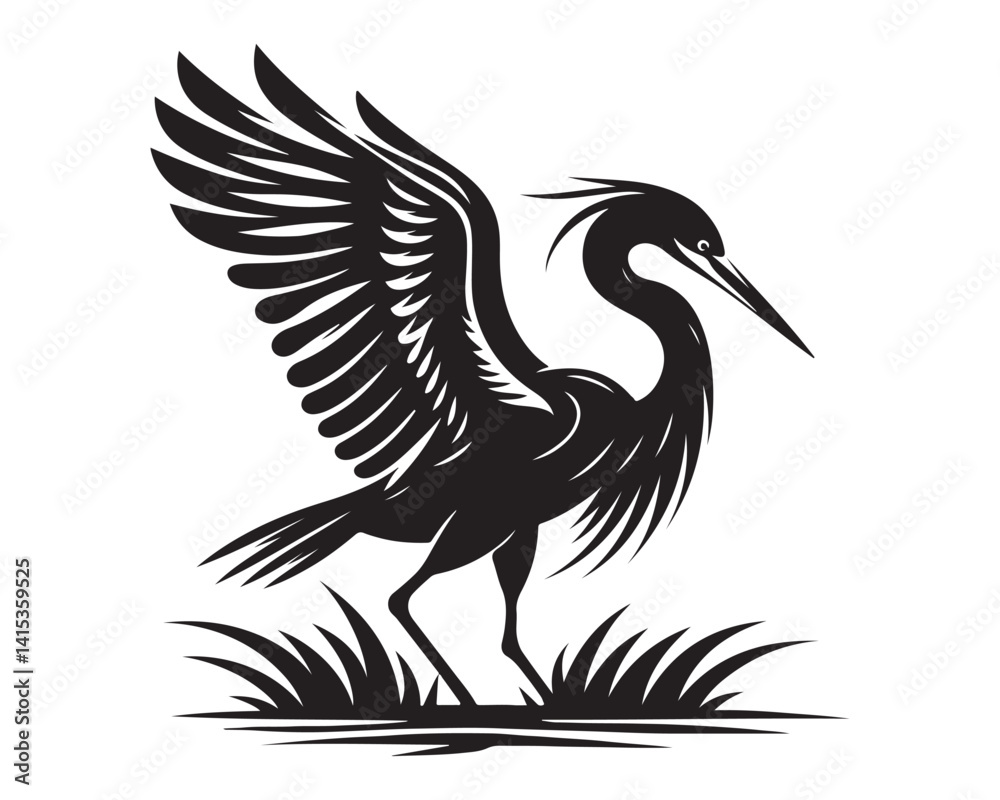 Obraz premium Heron 6.eps