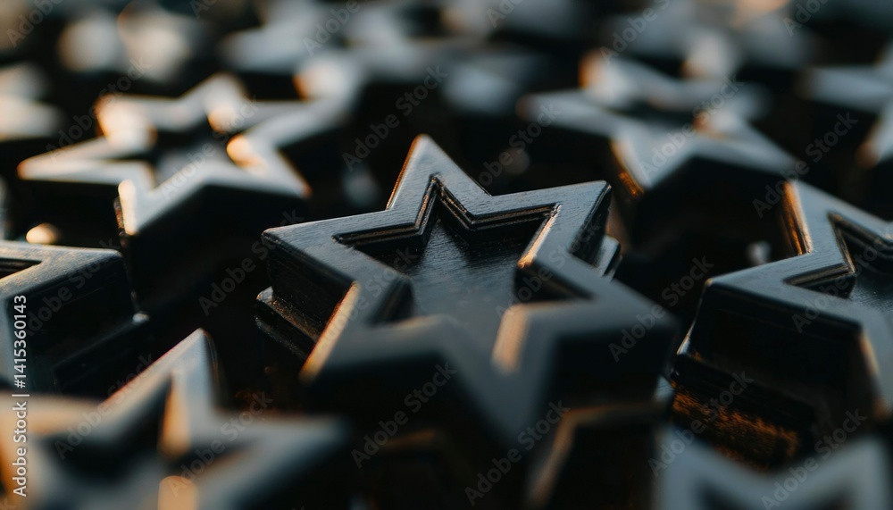 Fototapeta premium Close-up dark stars, abstract design