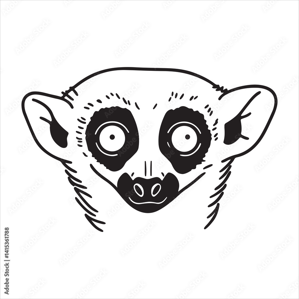 Fototapeta premium Playful Lemur – Jungle Acrobat of the Trees