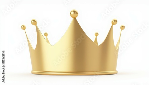 Obraz na płótnie Golden Crown Symbol of Royalty and Success w salonie